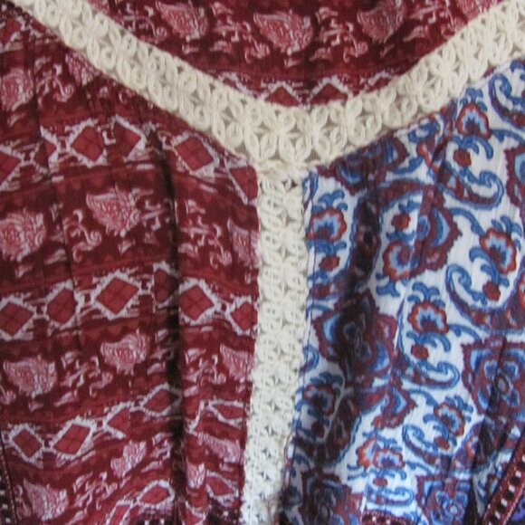 Urban Mangoz BoHo Inspired Print BabyDoll Tunic  Brand New  Keyhole Closure in t - Picture 7 of 12